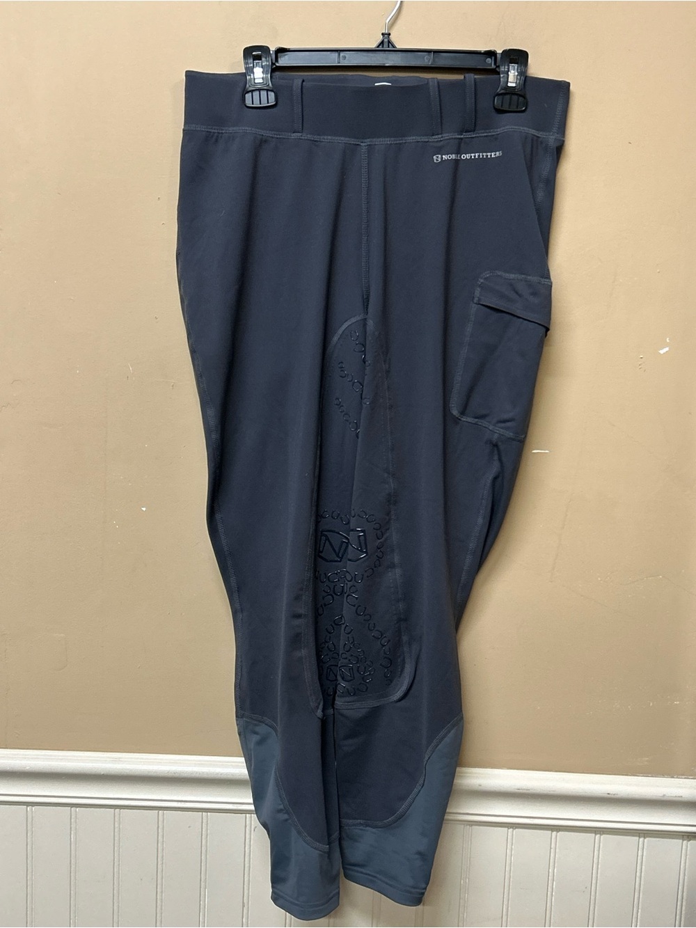 Noble Outfitters Gray Riding Balance Tight Equestrian Riding Pant Full Seat SZ L